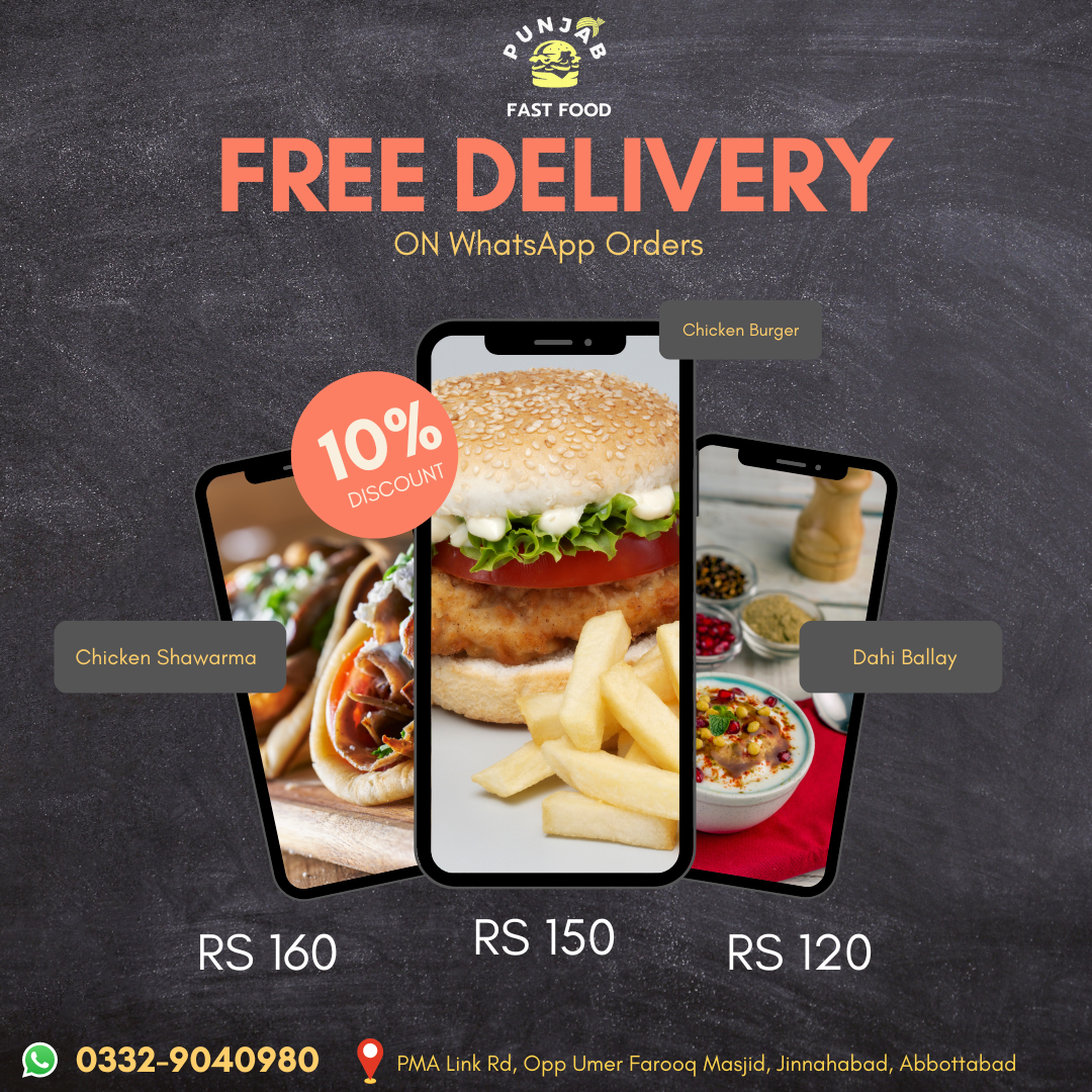 Yellow Orange Food Delivery Instagram Post